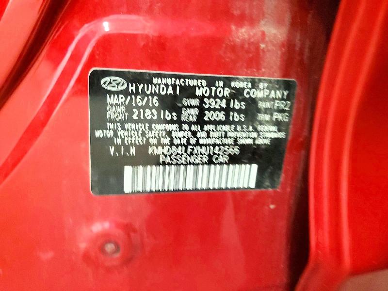 Продаж на аукціоні авто 2017 Hyundai Elantra, vin: KMHD84LFXHU142566, номер лоту: 63741096