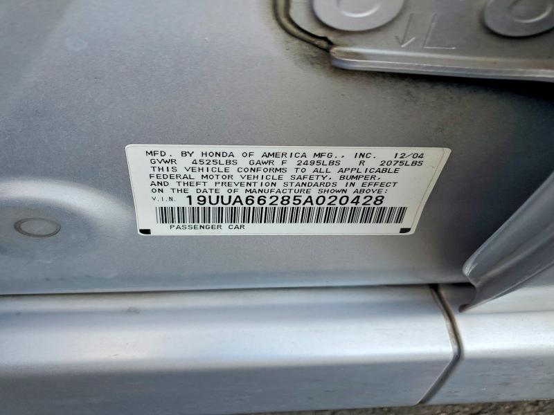 Продажа на аукционе авто 2005 Acura Tl, vin: 19UUA66285A020428, номер лота: 64559656