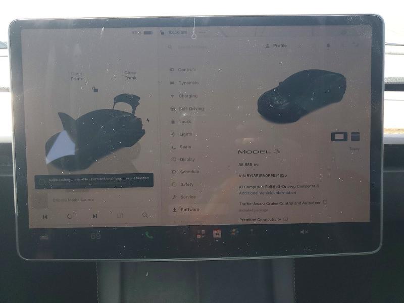 63371886 :رقم المزاد ، 5YJ3E1EA0PF591335 vin ، 2023 Tesla Model 3 مزاد بيع