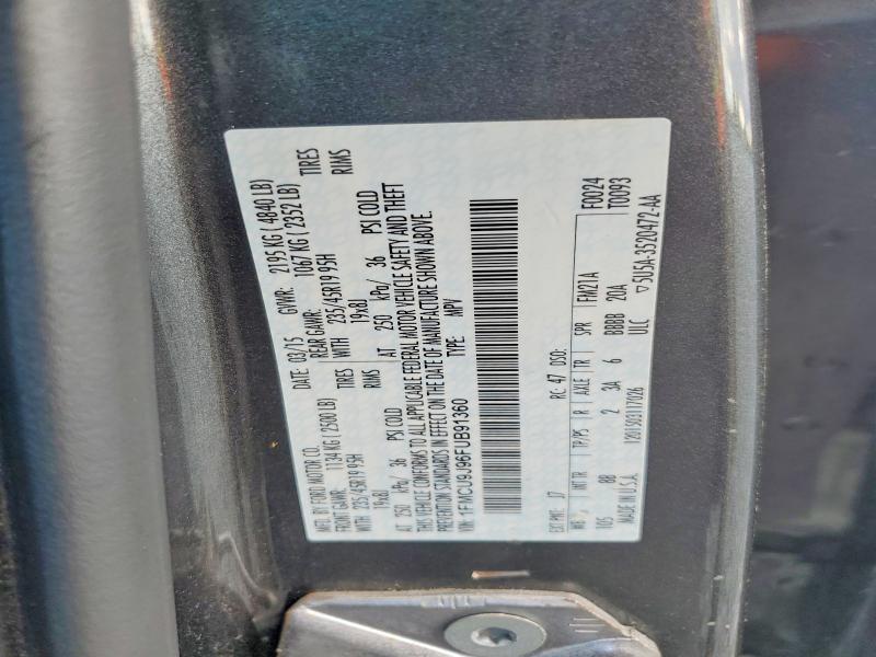 63529426 :رقم المزاد ، 1FMCU9J96FUB91360 vin ، 2015 Ford Escape مزاد بيع