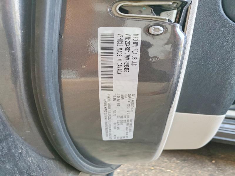 Aukcja sprzedaży 2021 Chrysler Pacifica, vin: 2C4RC1L79MR599456, numer aukcji: 64581436