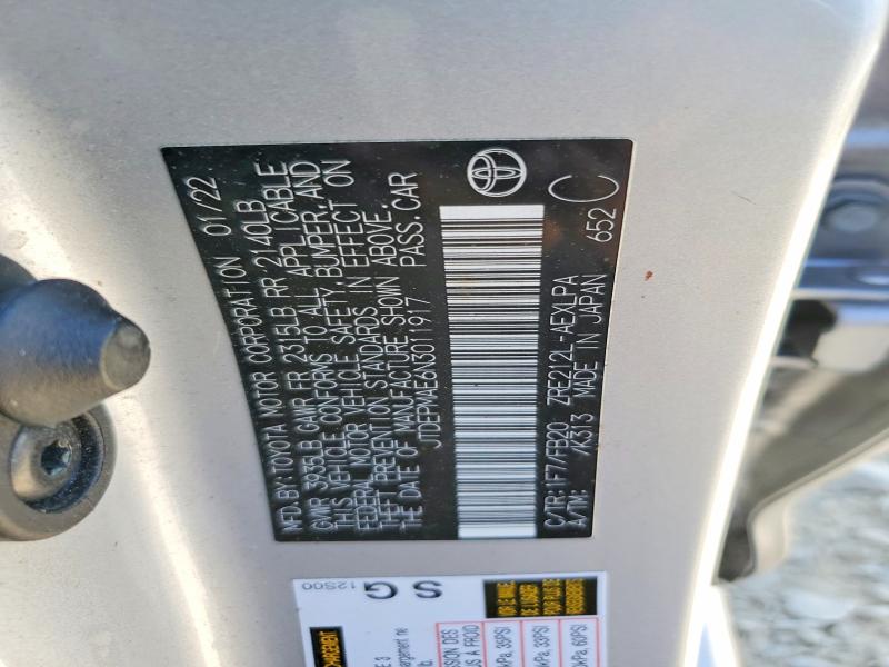 Продажа на аукционе авто 2022 Toyota Corolla, vin: JTDEPMAE6N3011917, номер лота: 67180096