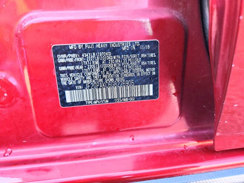 64645636 :رقم المزاد ، JF2GPAKC6G8226905 vin ، 2016 Subaru Crosstrek مزاد بيع
