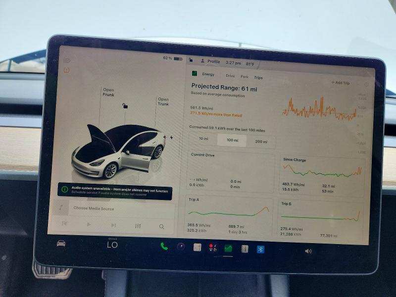65029966 :رقم المزاد ، 5YJ3E1EB5NF289738 vin ، 2022 Tesla Model 3 مزاد بيع