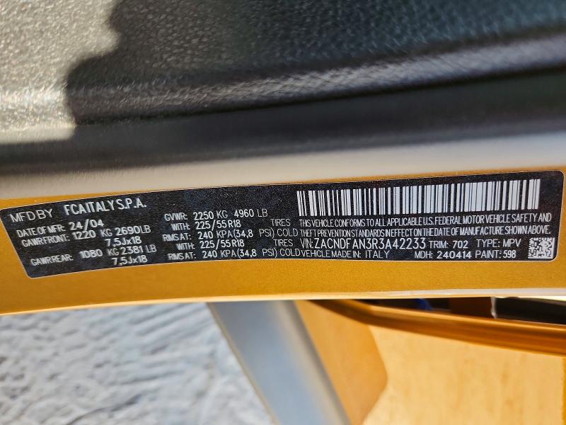 Aukcja sprzedaży 2024 Dodge Hornet, vin: ZACNDFAN3R3A42233, numer aukcji: 65903506