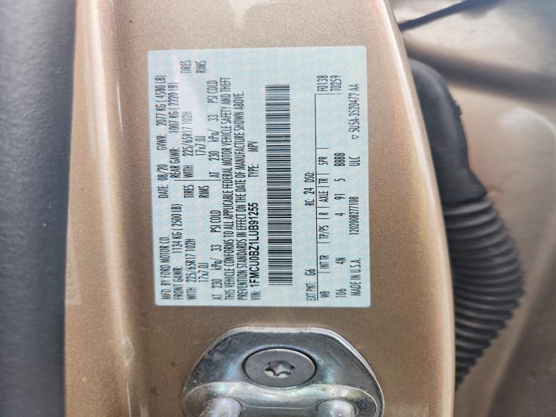 Aukcja sprzedaży 2020 Ford Escape, vin: 1FMCU0BZ1LUB91255, numer aukcji: 63838206