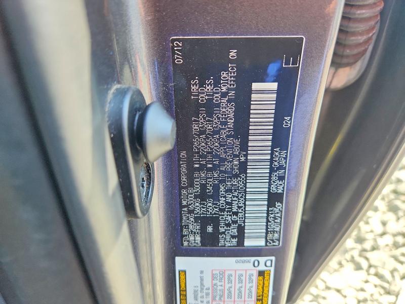 Aukcja sprzedaży 2012 Toyota 4runner, vin: JTEBU5JR6C5109556, numer aukcji: 66405346