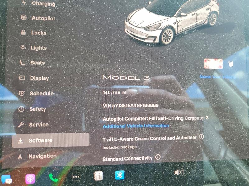 Aukcja sprzedaży 2022 Tesla Model 3, vin: 5YJ3E1EA4NF188889, numer aukcji: 65148166