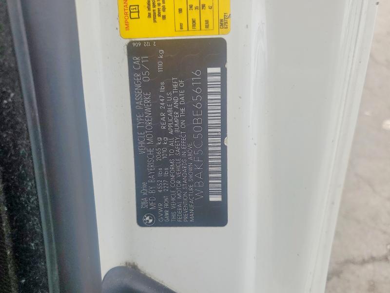64899376 :رقم المزاد ، WBAKF5C50BE656116 vin ، 2011 Bmw 328 مزاد بيع