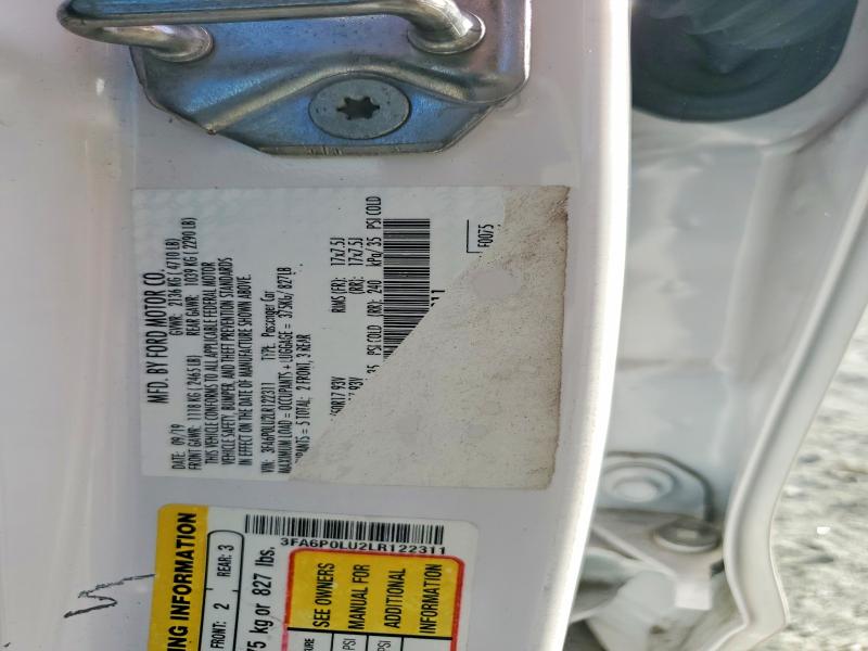 Aukcja sprzedaży 2020 Ford Fusion, vin: 3FA6P0LU2LR122311, numer aukcji: 65613876