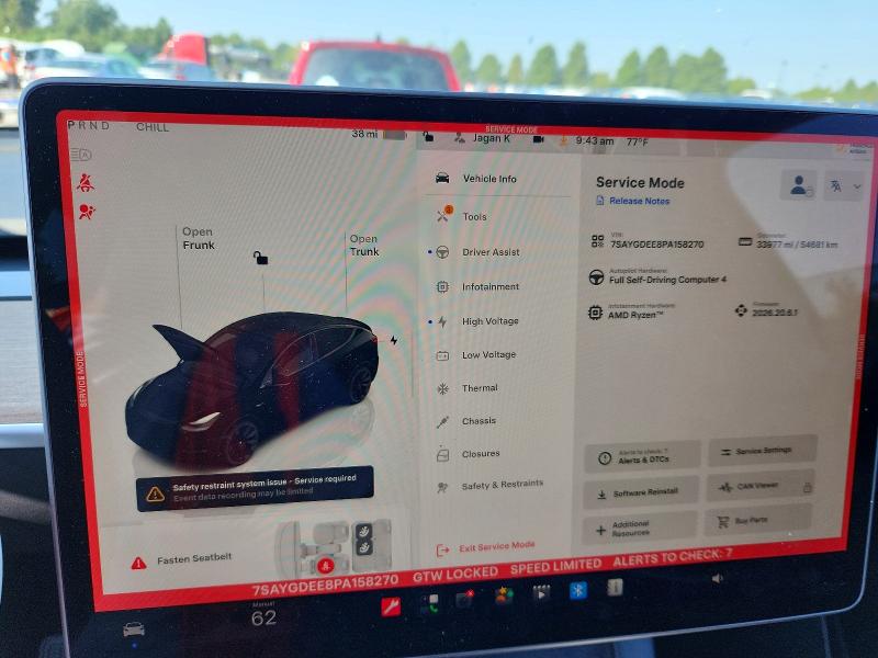 Продаж на аукціоні авто 2023 Tesla Model Y, vin: 7SAYGDEE8PA158270, номер лоту: 66000576