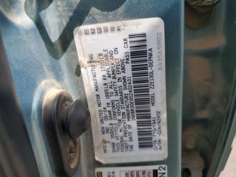 Aukcja sprzedaży 2005 Toyota Corolla, vin: 1NXBR30E95Z402431, numer aukcji: 65365516