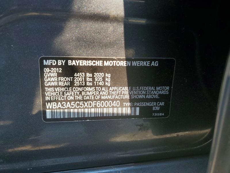 Продаж на аукціоні авто 2013 Bmw 328, vin: WBA3A5C5XDF600040, номер лоту: 65510016