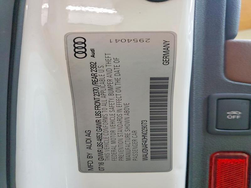 Продажа на аукционе авто 2017 Audi A4, vin: WAUGNAF40HN029073, номер лота: 64116466