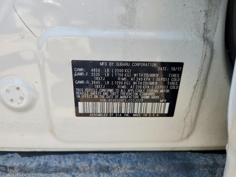 Продаж на аукціоні авто 2018 Subaru Outback, vin: 4S4BSENC6J3253029, номер лоту: 63762446