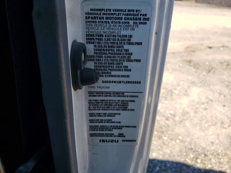 Продажа на аукционе авто 2020 Isuzu Npr Hd, vin: 54DC4W1B7LS802554, номер лота: 63694346