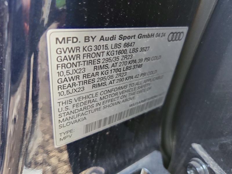 Продаж на аукціоні авто 2024 Audi Rs Q8, vin: WU1ARBF10RD011577, номер лоту: 64488096