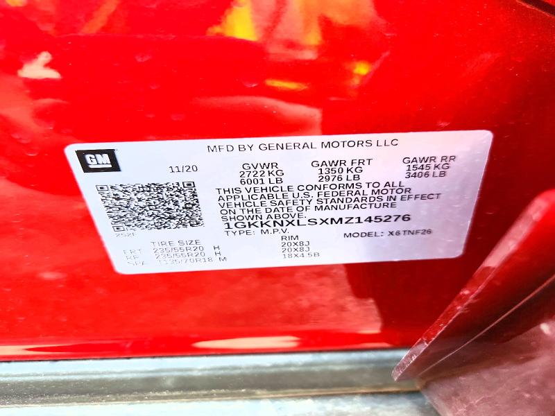 64656386 :رقم المزاد ، 1GKKNXLSXMZ145276 vin ، 2021 Gmc Acadia مزاد بيع