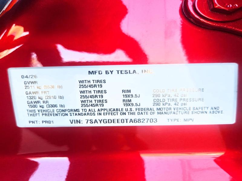 Aukcja sprzedaży 2026 Tesla Model Y, vin: 7SAYGDEE0TA682703, numer aukcji: 67268026