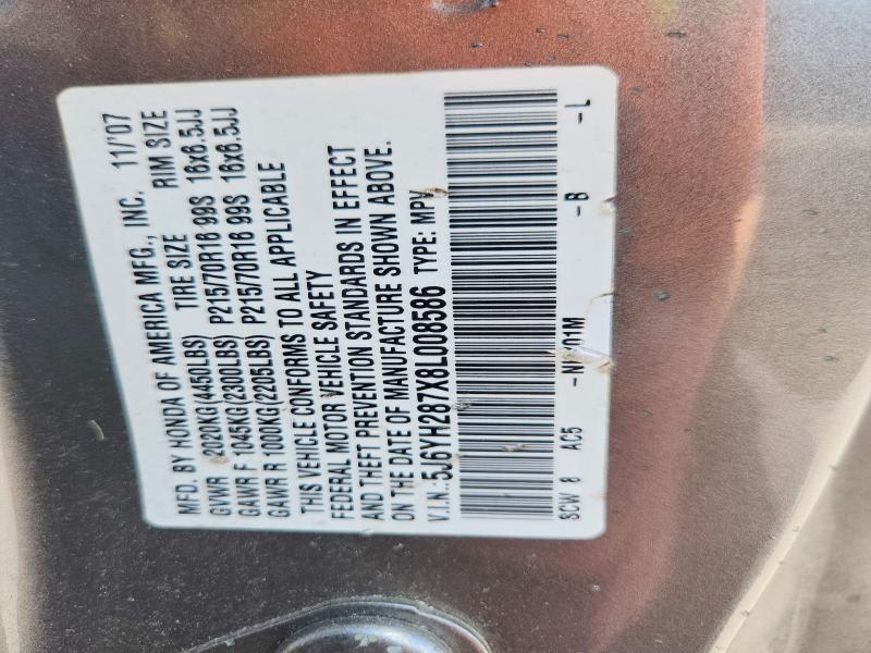 Продаж на аукціоні авто 2008 Honda Element, vin: 5J6YH287X8L008586, номер лоту: 65573916