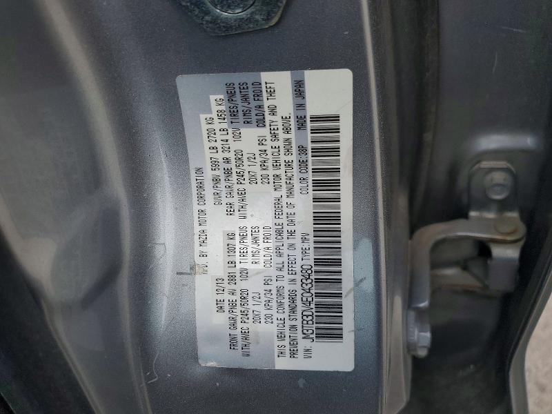 Продаж на аукціоні авто 2014 Mazda Cx-9, vin: JM3TB3DV4E0433480, номер лоту: 62634186