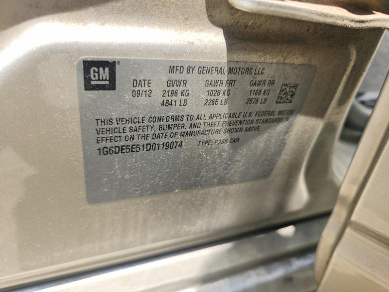 63329506 :رقم المزاد ، 1G6DE5E51D0119074 vin ، 2013 Cadillac Cts مزاد بيع