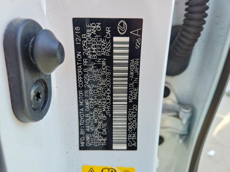 Продажа на аукционе авто 2019 Lexus Ux, vin: JTHY3JBH0K2007877, номер лота: 65585156