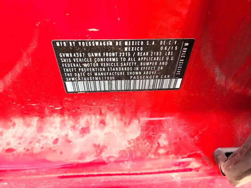 Aukcja sprzedaży 2015 Volkswagen Golf Sportwagen, vin: 3VWCA7AUXFM517930, numer aukcji: 65736726