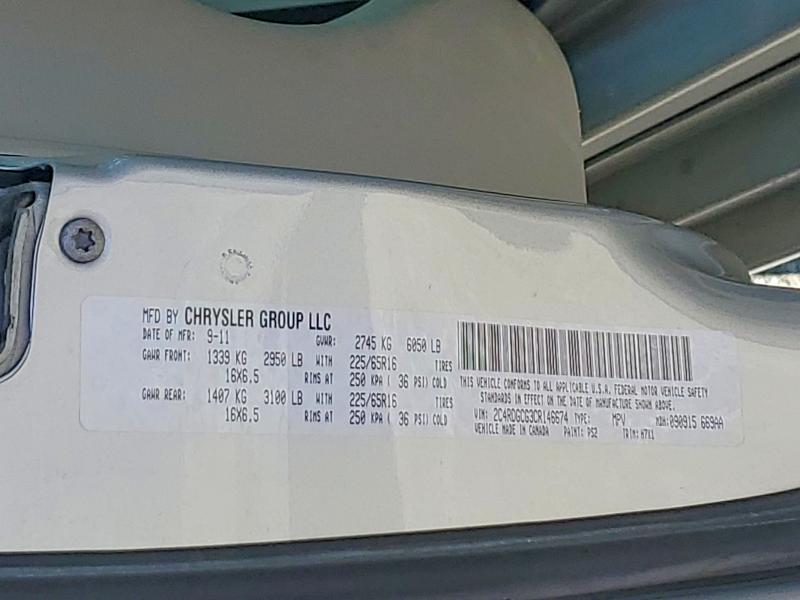 Продаж на аукціоні авто 2012 Dodge Grand Caravan, vin: 2C4RDGCG3CR146674, номер лоту: 63362136