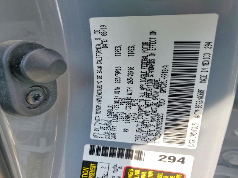 64901346 :رقم المزاد ، 3TMCZ5AN3KM285223 vin ، 2019 Toyota Tacoma مزاد بيع