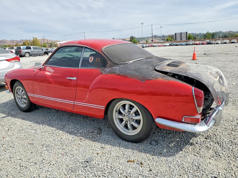1970 Volkswagen Karmann Ghia მანქანა იყიდება აუქციონზე, vin: 1402204899, აუქციონის ნომერი: 64855126