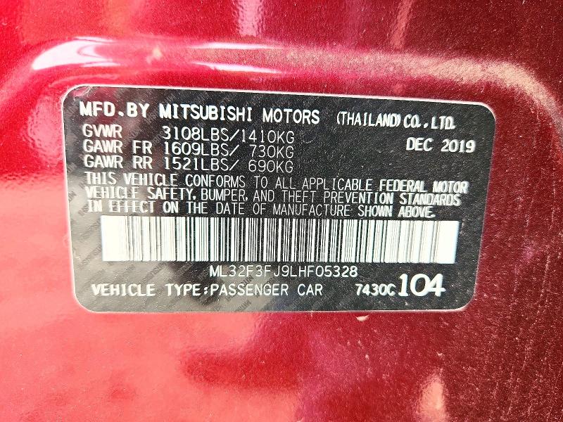Продажа на аукционе авто 2020 Mitsubishi Mirage, vin: ML32F3FJ9LHF05328, номер лота: 65909136