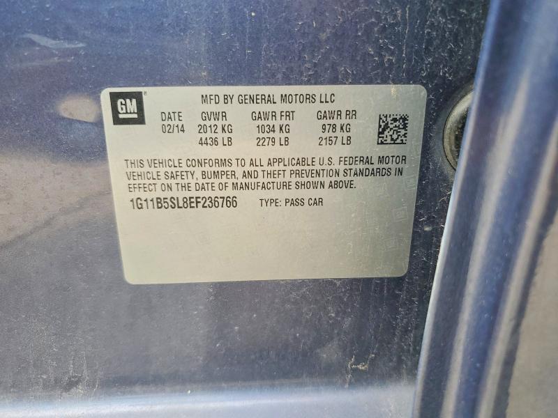 Aukcja sprzedaży 2014 Chevrolet Malibu, vin: 1G11B5SL8EF236766, numer aukcji: 45879936