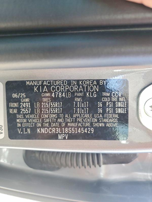 Продаж на аукціоні авто 2025 Kia Niro Ev, vin: KNDCR3L18S5145429, номер лоту: 64655136