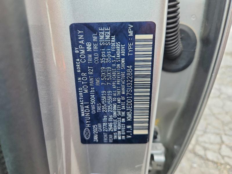 Aukcja sprzedaży 2025 Hyundai Tucson, vin: KM8JEDD17SU322884, numer aukcji: 67290726