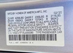 Aukcja sprzedaży 2020 Honda Accord, vin: 1HGCV1F1XLA063045, numer aukcji: 63916806