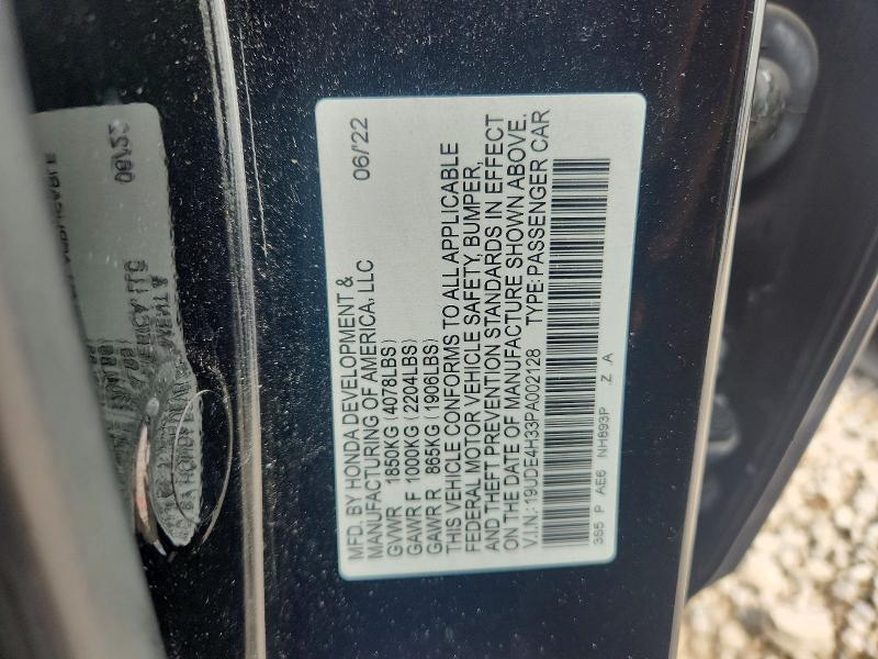 Продажа на аукционе авто 2023 Acura Integra, vin: 19UDE4H33PA002128, номер лота: 64650896