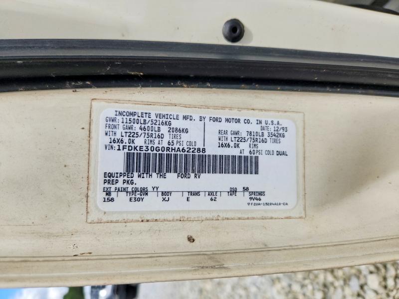 Aukcja sprzedaży 1994 Ford Cutaway, vin: 1FDKE30G0RHA62288, numer aukcji: 62998126