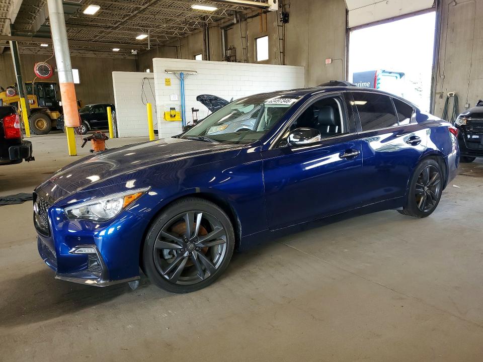 63497346 :رقم المزاد ، JN1EV7AR2KM590925 vin ، 2019 Infiniti Q50 مزاد بيع