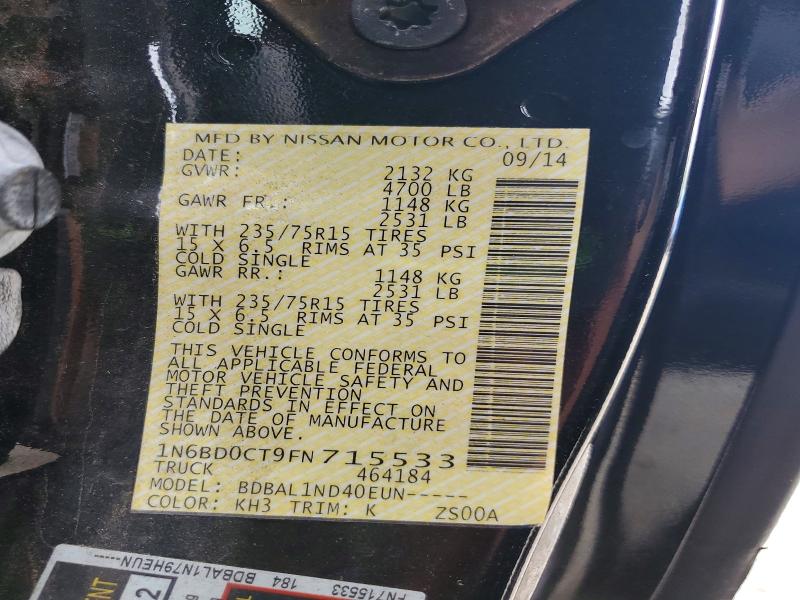 Продаж на аукціоні авто 2015 Nissan Frontier, vin: 1N6BD0CT9FN715533, номер лоту: 64727006