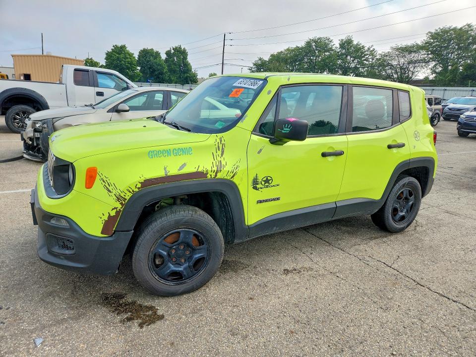 2017 Jeep Renegade მანქანა იყიდება აუქციონზე, vin: ZACCJBAB9HPG35178, აუქციონის ნომერი: 65101986