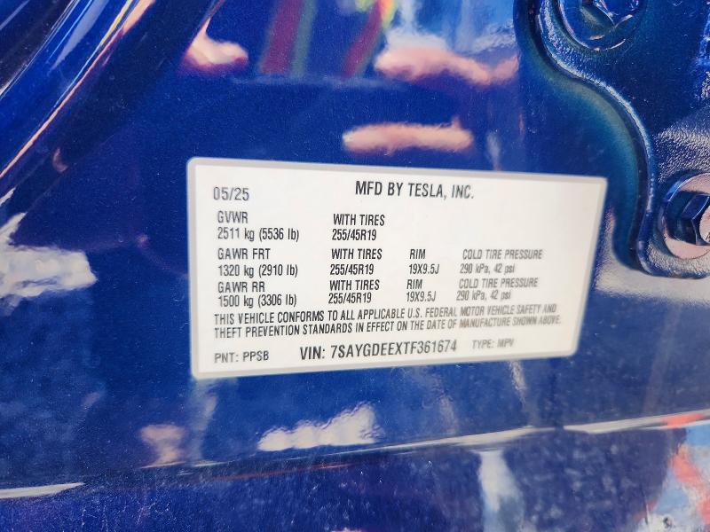 Продаж на аукціоні авто 2026 Tesla Model Y, vin: 7SAYGDEEXTF361674, номер лоту: 65391136