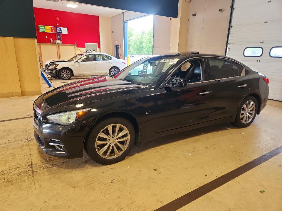 2014 Infiniti Q50 მანქანა იყიდება აუქციონზე, vin: JN1BV7AR1EM696712, აუქციონის ნომერი: 64534116