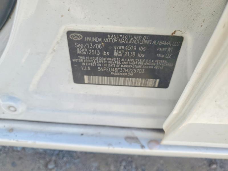 2007 Hyundai Sonata მანქანა იყიდება აუქციონზე, vin: 5NPEU46F37H225703, აუქციონის ნომერი: 65022356