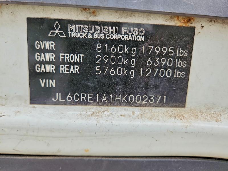 Продаж на аукціоні авто 2017 Mitsubishi Fuso Fe, vin: JL6CRE1A1HK002371, номер лоту: 64049806