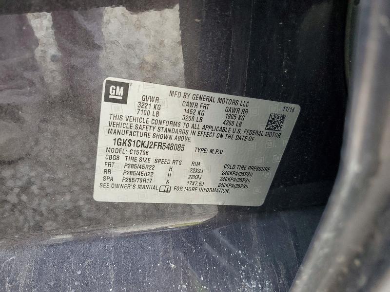 Aukcja sprzedaży 2015 Gmc Yukon, vin: 1GKS1CKJ2FR548085, numer aukcji: 65009746