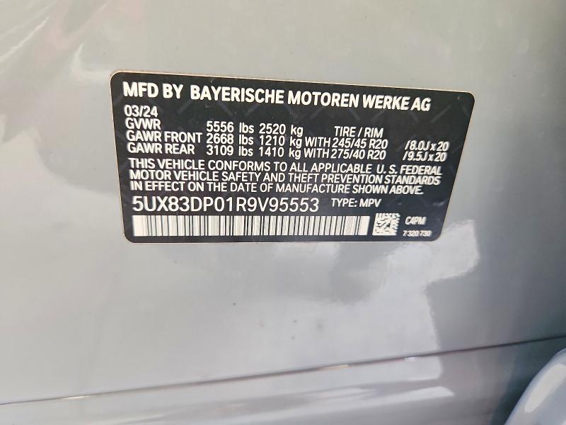 Aukcja sprzedaży 2024 Bmw X3, vin: 5UX83DP01R9V95553, numer aukcji: 63752586