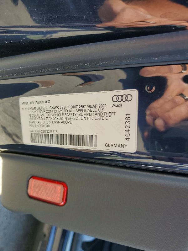 Продаж на аукціоні авто 2024 Audi A6, vin: WAUE3BF28RN025517, номер лоту: 61905446