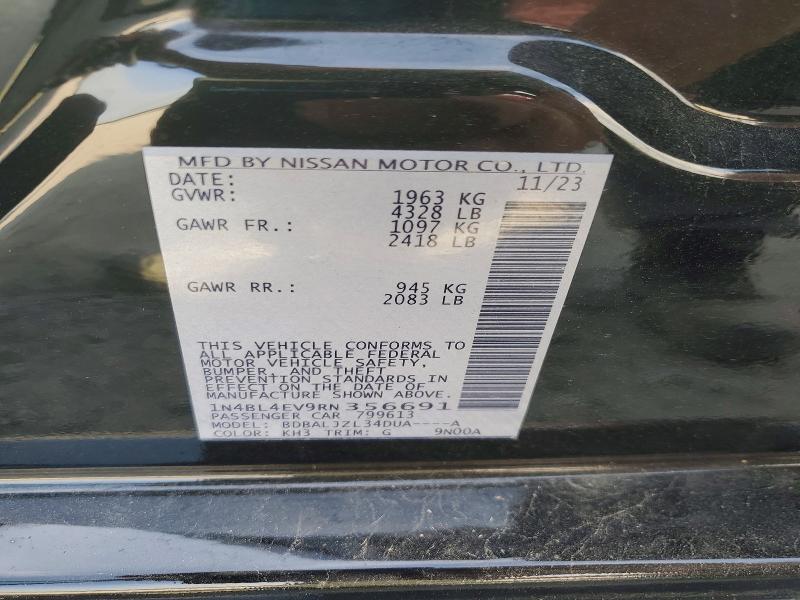 Продаж на аукціоні авто 2024 Nissan Altima, vin: 1N4BL4EV9RN356691, номер лоту: 66431046
