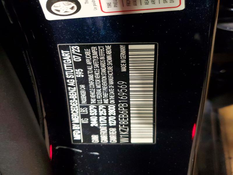 66081286 :رقم المزاد ، W1KZF8EB6PB169569 vin ، 2023 Mercedes-benz E مزاد بيع